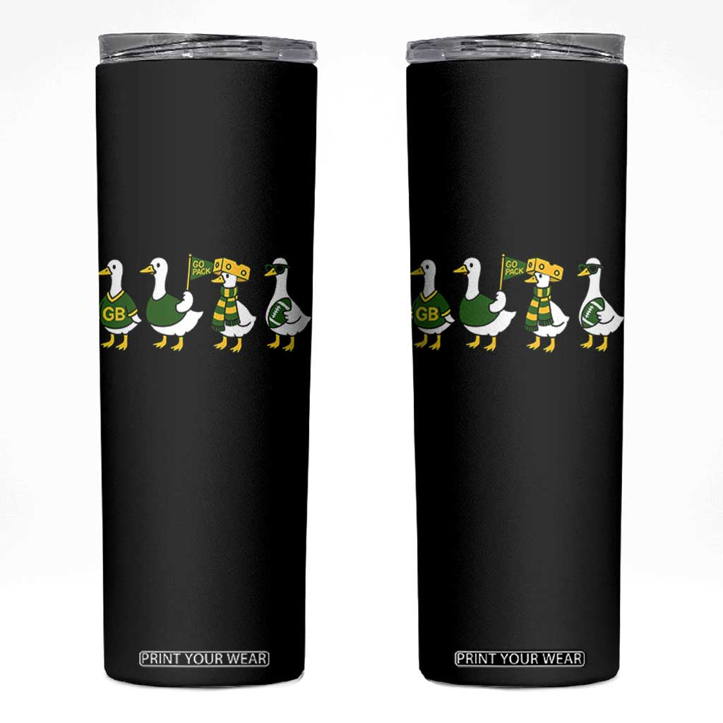 Vintage GB Goose Skinny Tumbler Funny Silly Gooses Football TS10 Black Print Your Wear