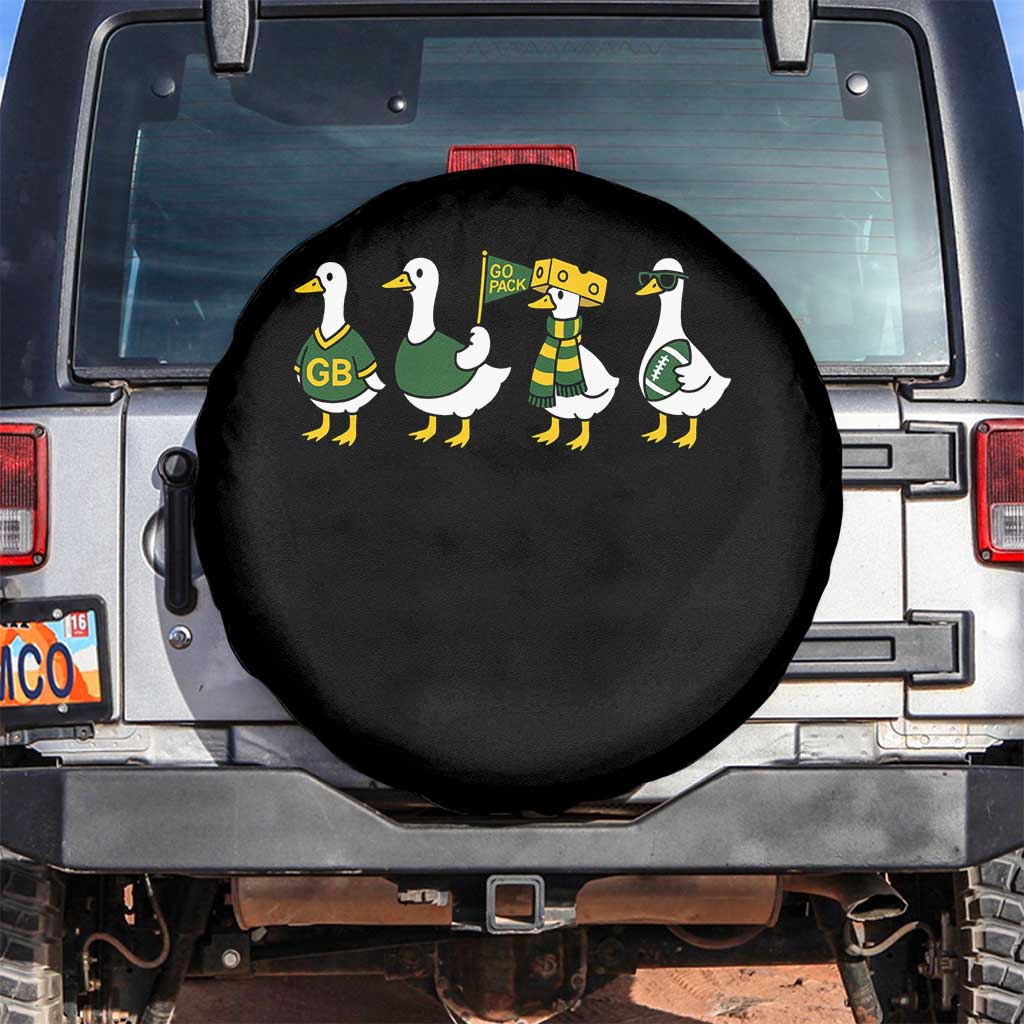Vintage Green Bay Goose Spare Tire Cover Funny Silly Gooses Football TS10 No hole Black Print Your Wear
