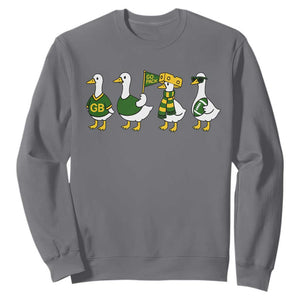Vintage GB Goose Sweatshirt Funny Silly Gooses Football TS10 Charcoal Print Your Wear