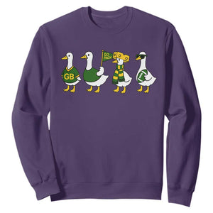 Vintage GB Goose Sweatshirt Funny Silly Gooses Football TS10 Purple Print Your Wear
