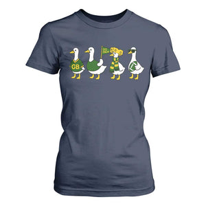 Vintage GB Goose T Shirt For Women Funny Silly Gooses Football TS10 Navy Print Your Wear