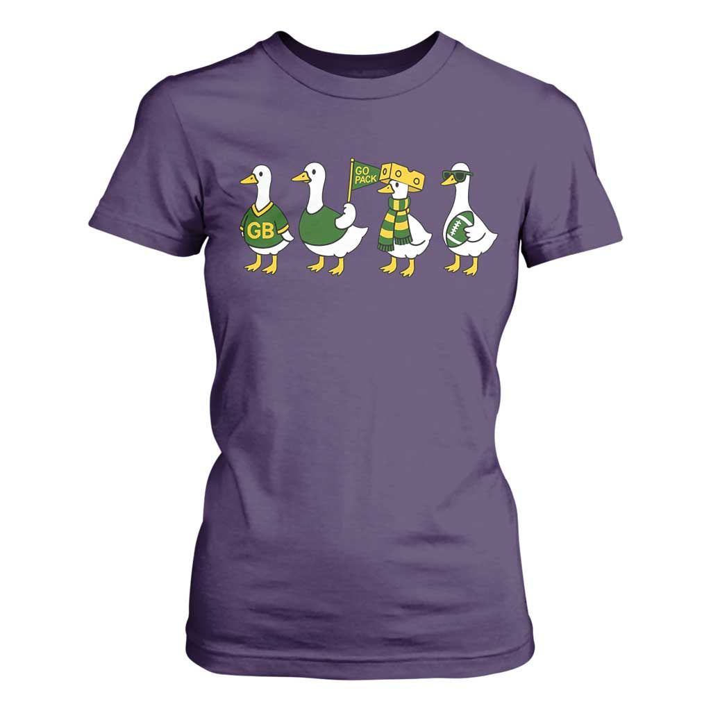 Vintage Green Bay Goose T Shirt For Women Funny Silly Gooses Football TS10 Purple Print Your Wear
