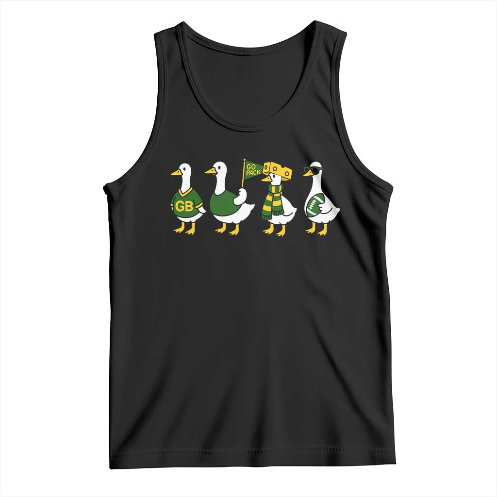 Vintage Green Bay Goose Tank Top Funny Silly Gooses Football TS10 Black Print Your Wear