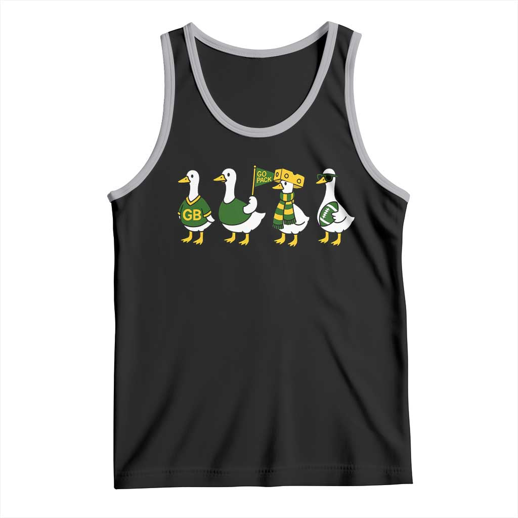Vintage Green Bay Goose Tank Top Funny Silly Gooses Football TS10 Black Athletic Heather Print Your Wear
