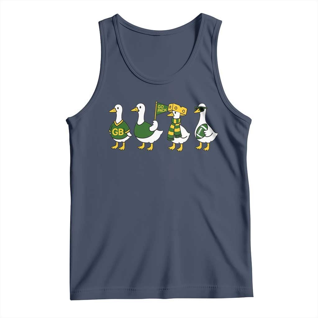 Vintage GB Goose Tank Top Funny Silly Gooses Football TS10 Navy Print Your Wear