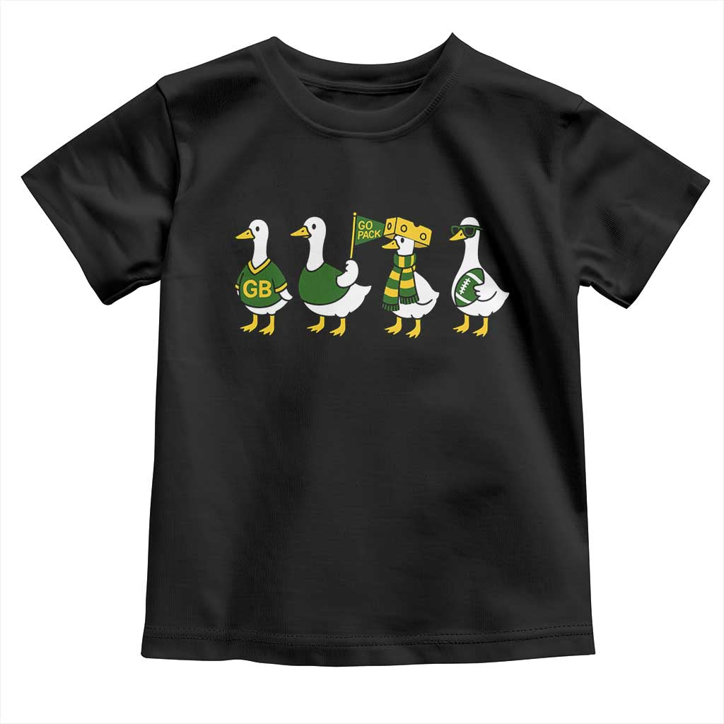 Vintage Green Bay Goose Toddler T Shirt Funny Silly Gooses Football TS10 Black Print Your Wear