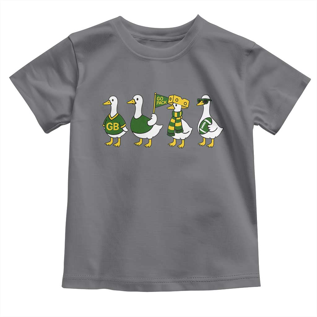 Vintage Green Bay Goose Toddler T Shirt Funny Silly Gooses Football TS10 Charcoal Print Your Wear