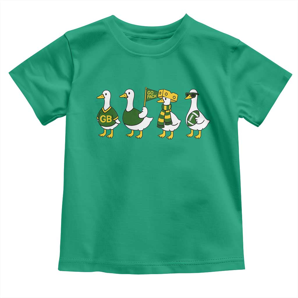 Vintage Green Bay Goose Toddler T Shirt Funny Silly Gooses Football TS10 Irish Green Print Your Wear