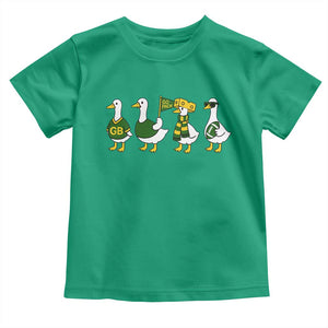 Vintage Green Bay Goose Toddler T Shirt Funny Silly Gooses Football TS10 Irish Green Print Your Wear