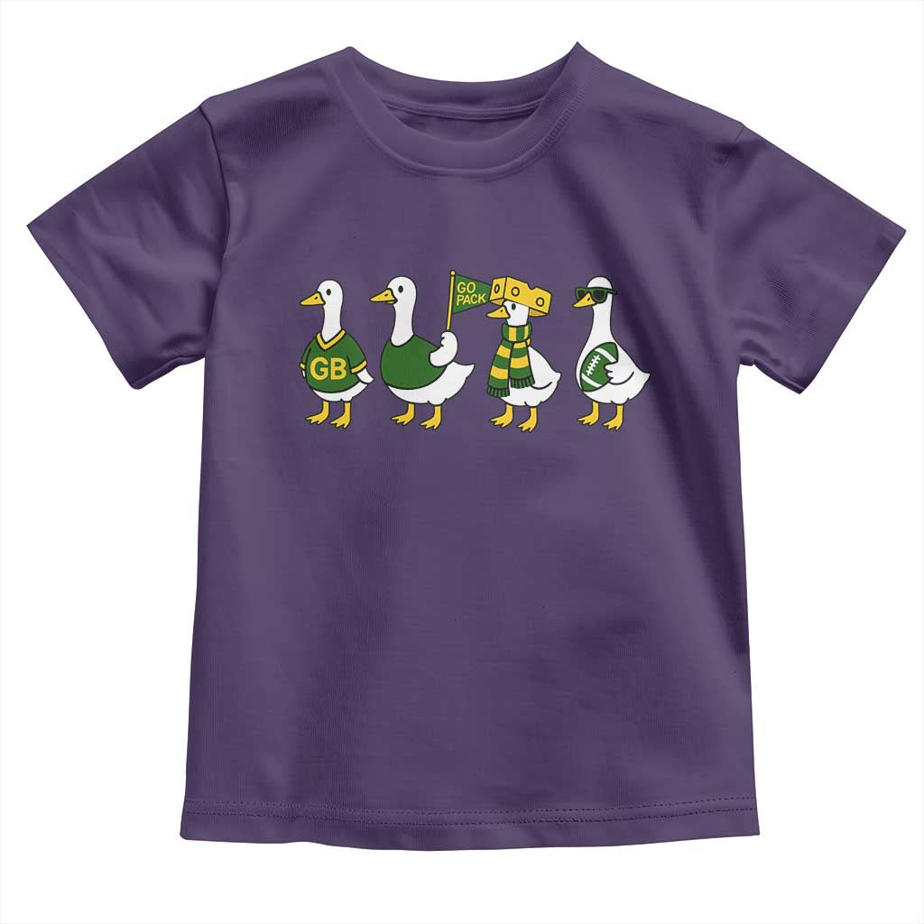 Vintage Green Bay Goose Toddler T Shirt Funny Silly Gooses Football TS10 Purple Print Your Wear