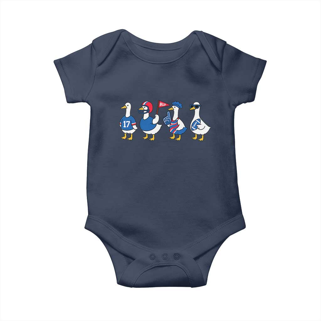BFB Goose Baby Onesie Funny BFB Sports Fan Silly Gooses TS10 Navy Print Your Wear