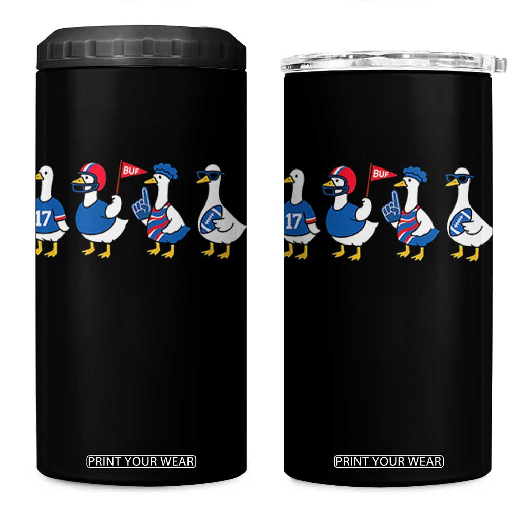 Buffalo Goose 4 in 1 Can Cooler Tumbler Funny Bills Fan Silly Gooses TS10 One Size: 16 oz Black Print Your Wear