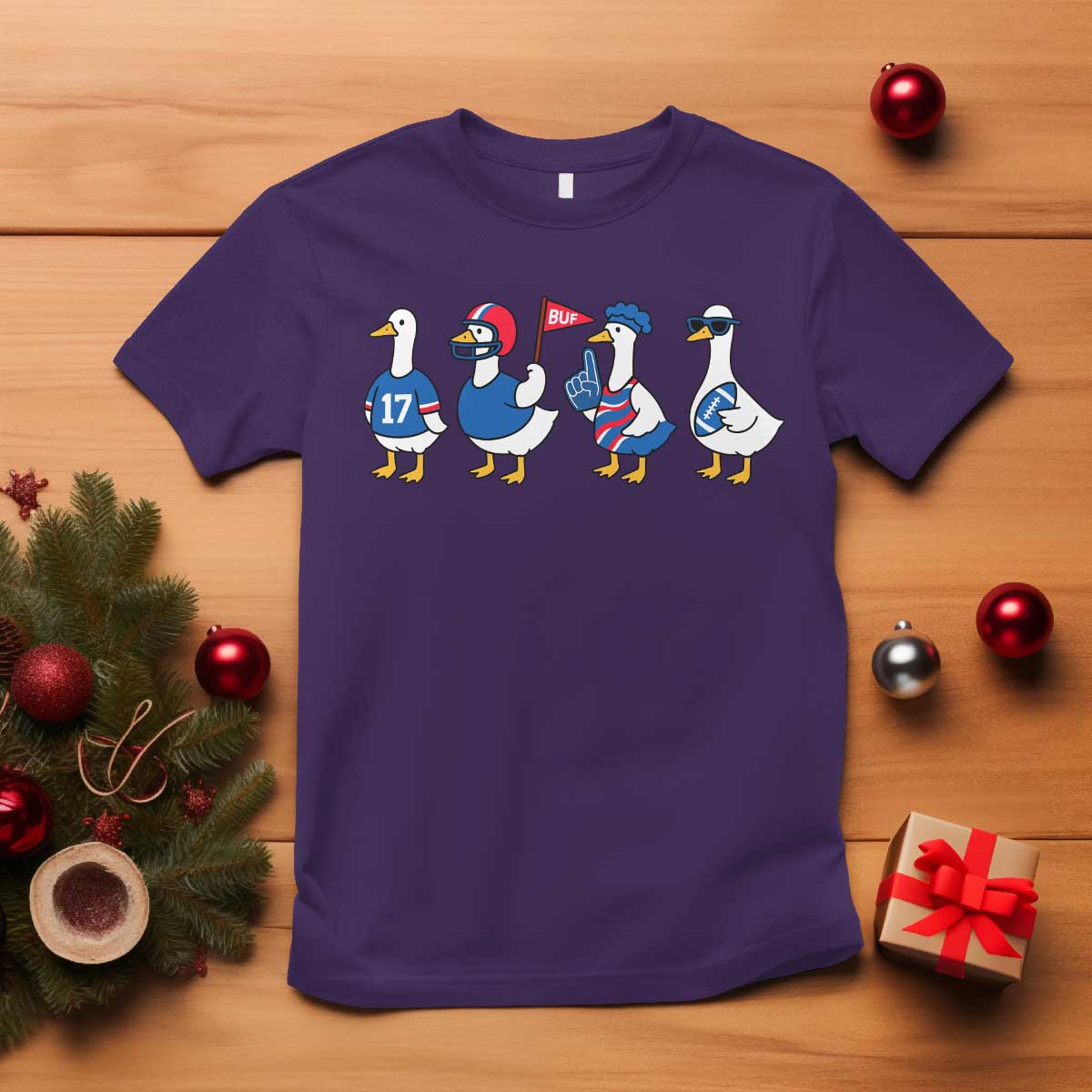 Buffalo Goose T Shirt Funny Bills Fan Silly Gooses TS10 Purple Print Your Wear