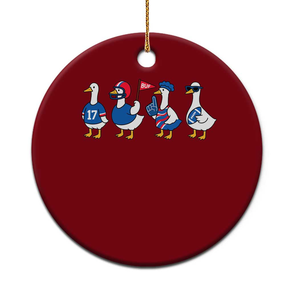 BFB Goose Ceramic Ornament Funny BFB Sports Fan Silly Gooses TS10 1pc Red Print Your Wear