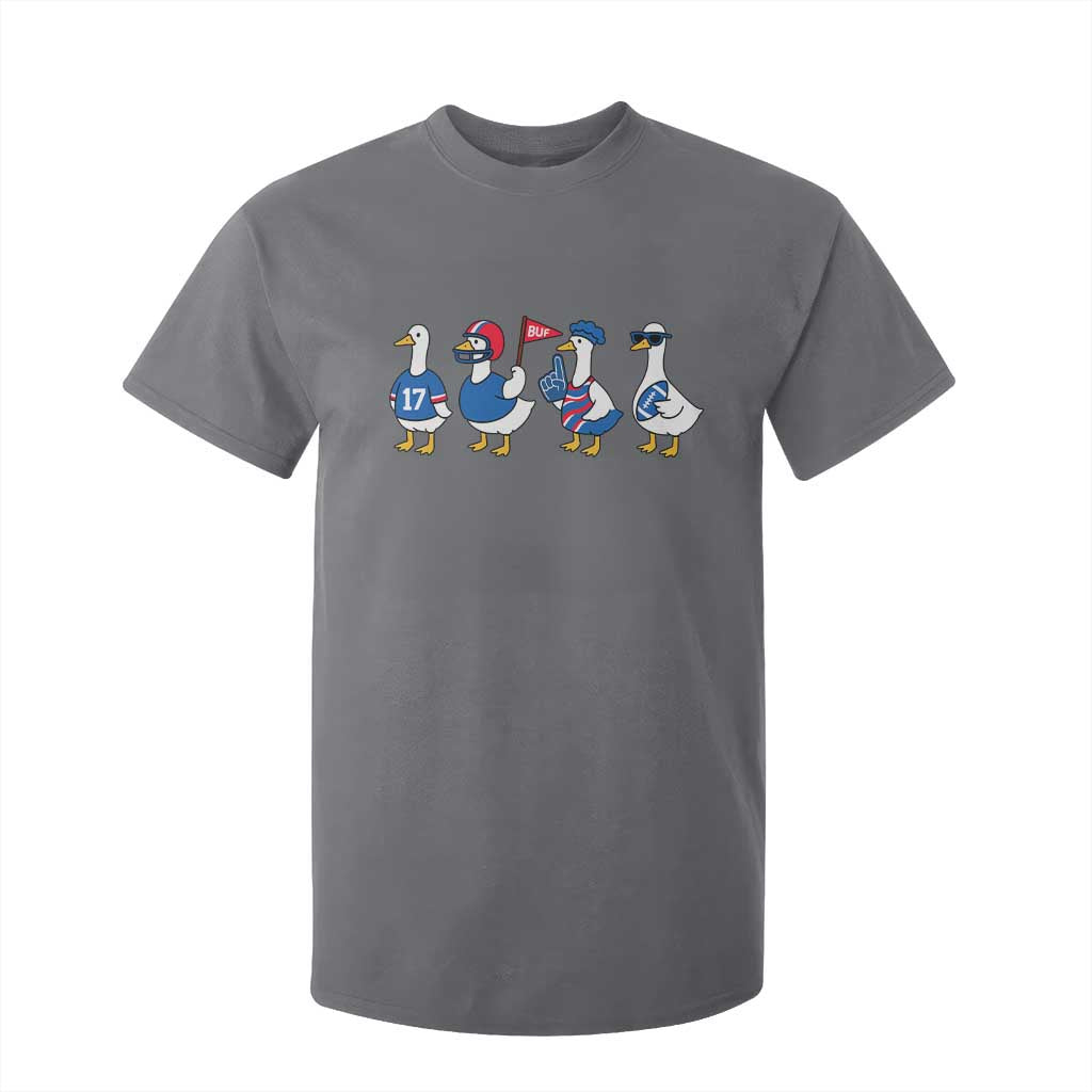 Buffalo Goose T Shirt For Kid Funny Bills Fan Silly Gooses TS10 Charcoal Print Your Wear