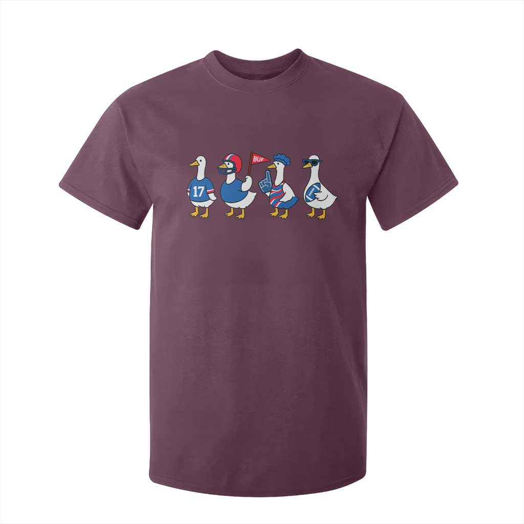 Buffalo Goose T Shirt For Kid Funny Bills Fan Silly Gooses TS10 Maroon Print Your Wear