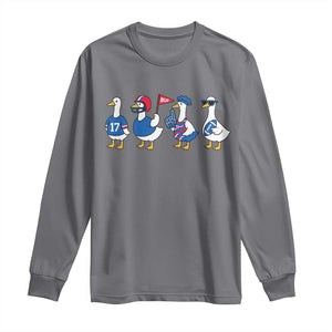 BFB Goose Long Sleeve Shirt Funny BFB Sports Fan Silly Gooses TS10 Charcoal Print Your Wear