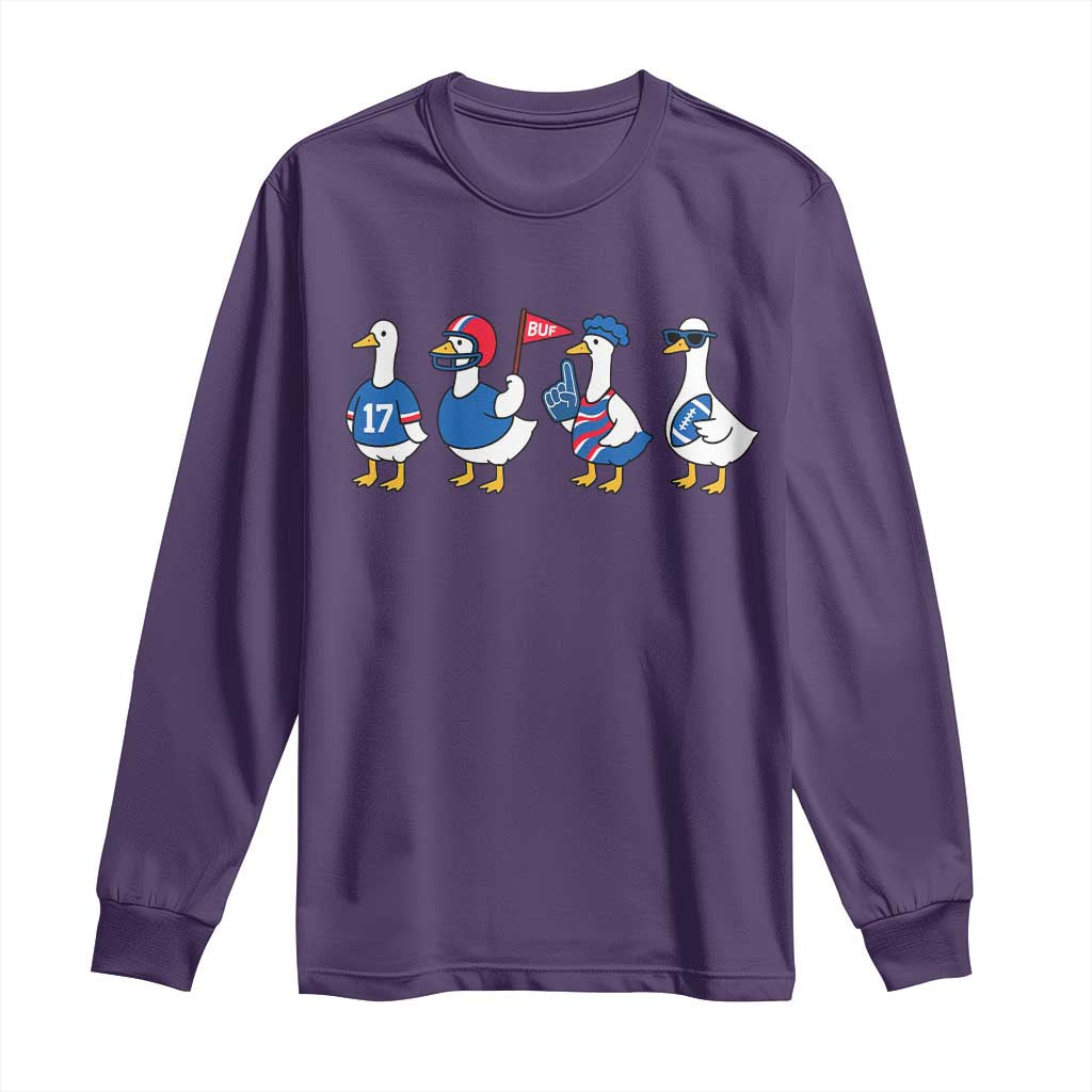 BFB Goose Long Sleeve Shirt Funny BFB Sports Fan Silly Gooses TS10 Purple Print Your Wear