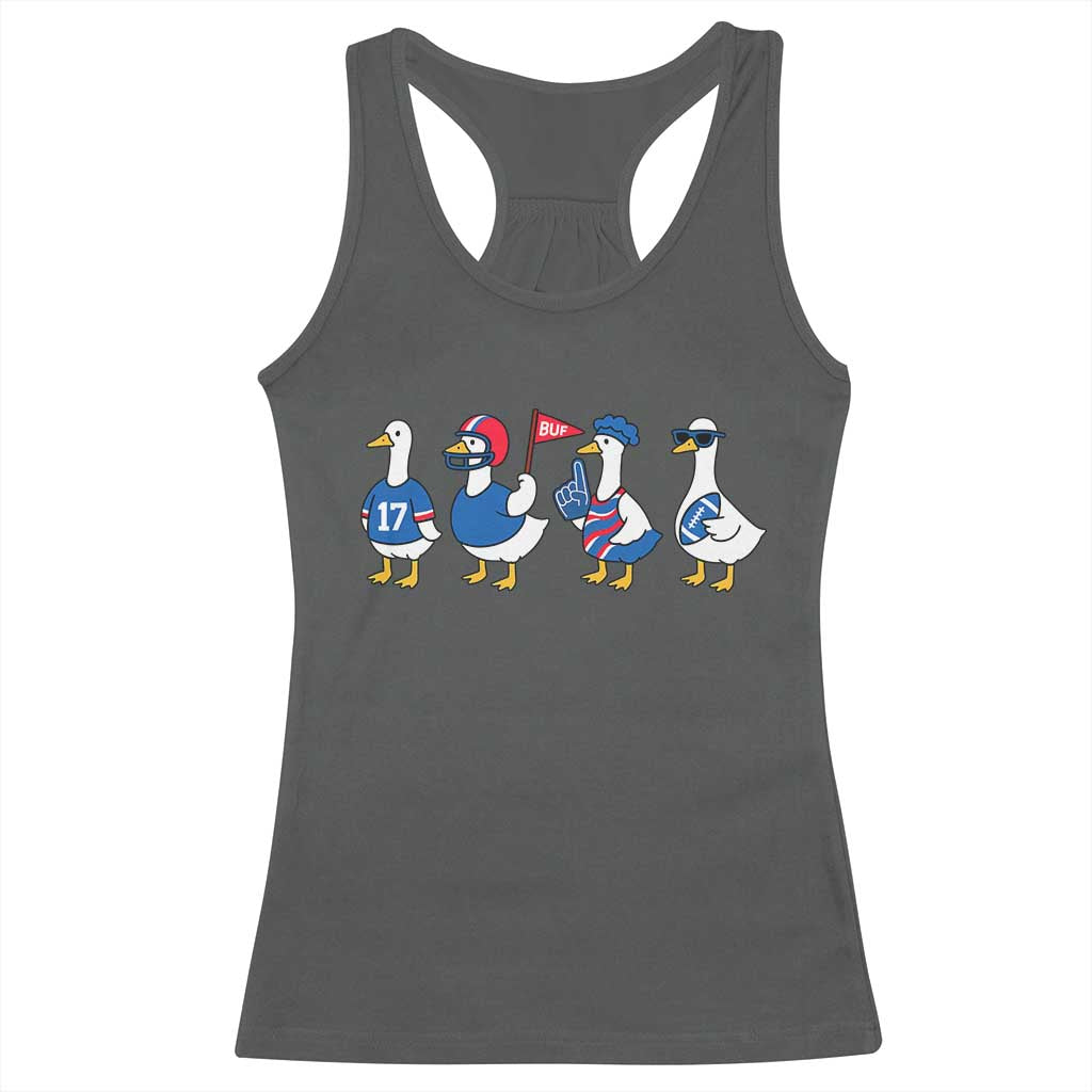 Buffalo Goose Racerback Tank Top Funny Bills Fan Silly Gooses TS10 Dark Heather Print Your Wear