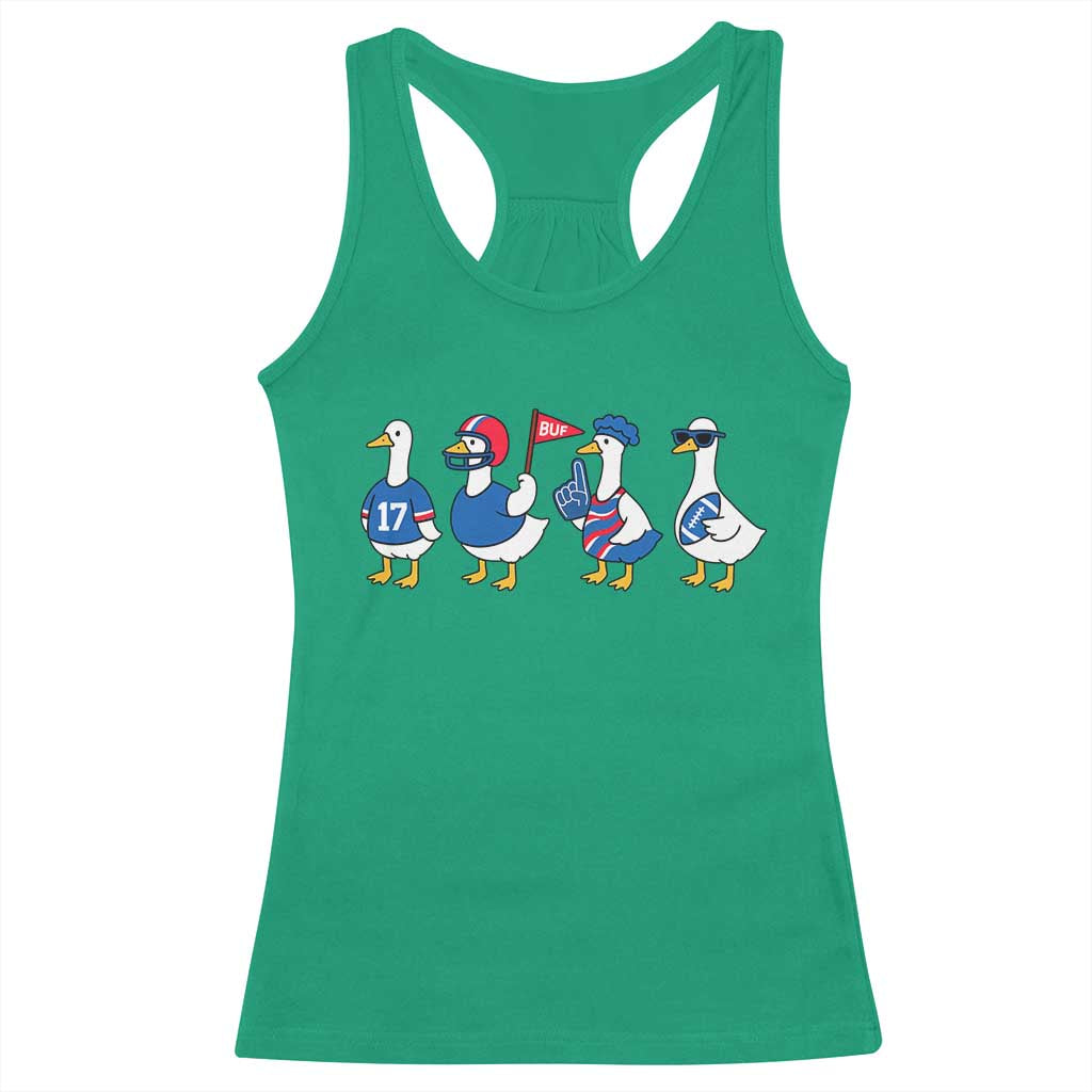 BFB Goose Racerback Tank Top Funny BFB Sports Fan Silly Gooses TS10 Irish Green Print Your Wear