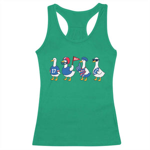 BFB Goose Racerback Tank Top Funny BFB Sports Fan Silly Gooses TS10 Irish Green Print Your Wear