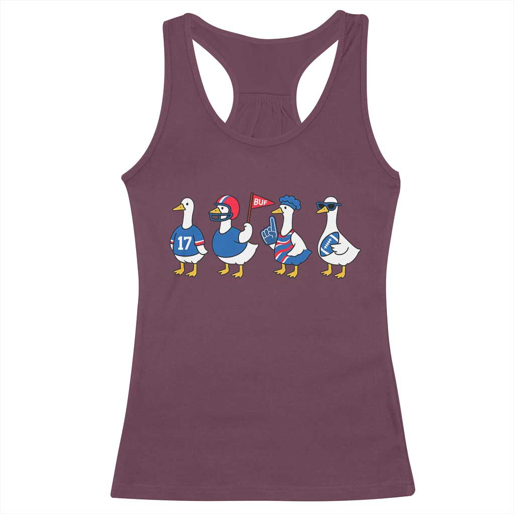 Buffalo Goose Racerback Tank Top Funny Bills Fan Silly Gooses TS10 Maroon Print Your Wear