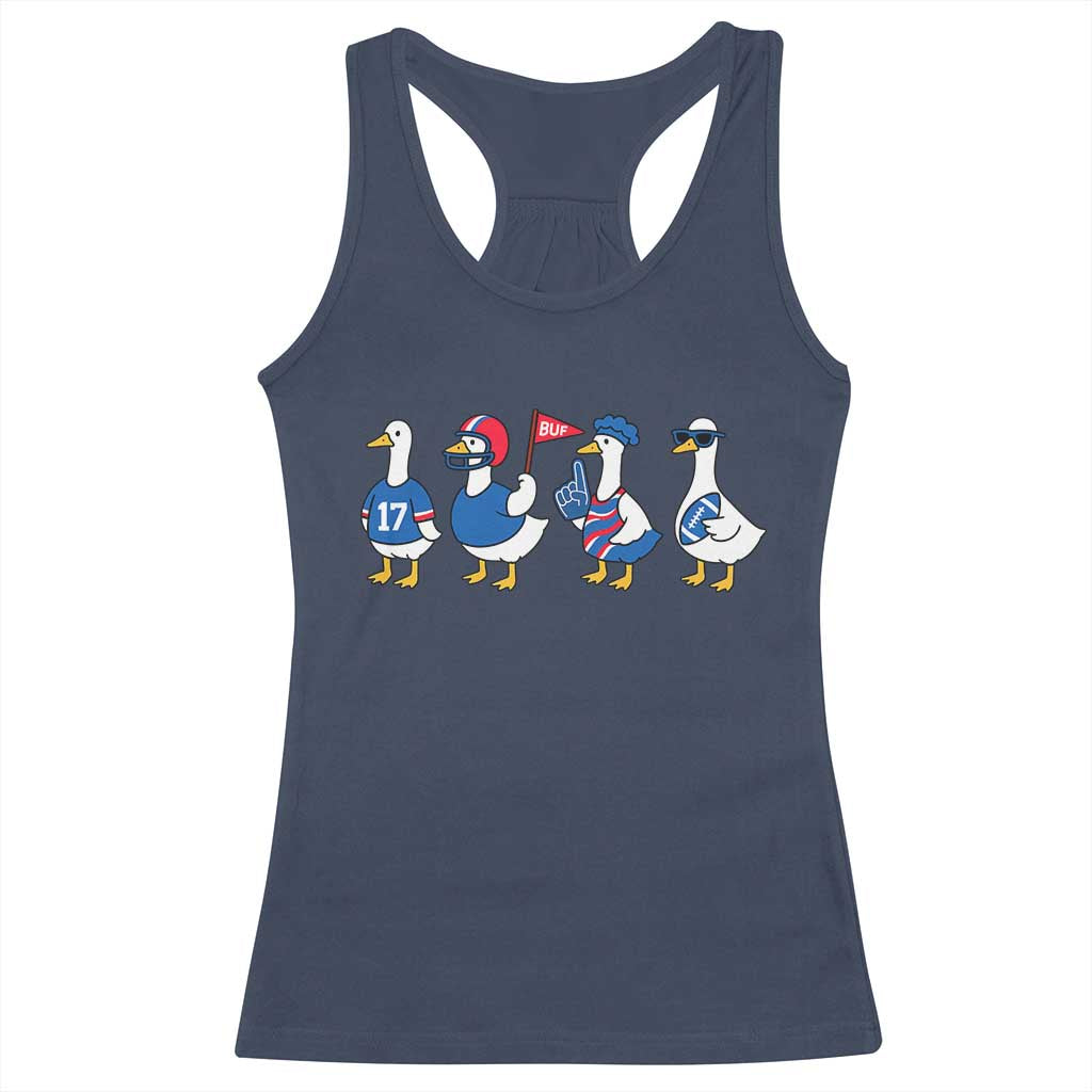 Buffalo Goose Racerback Tank Top Funny Bills Fan Silly Gooses TS10 Navy Print Your Wear