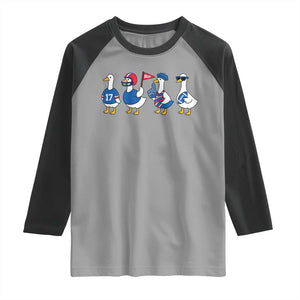 BFB Goose Raglan Shirt Funny BFB Sports Fan Silly Gooses TS10 Sport Gray Black Print Your Wear