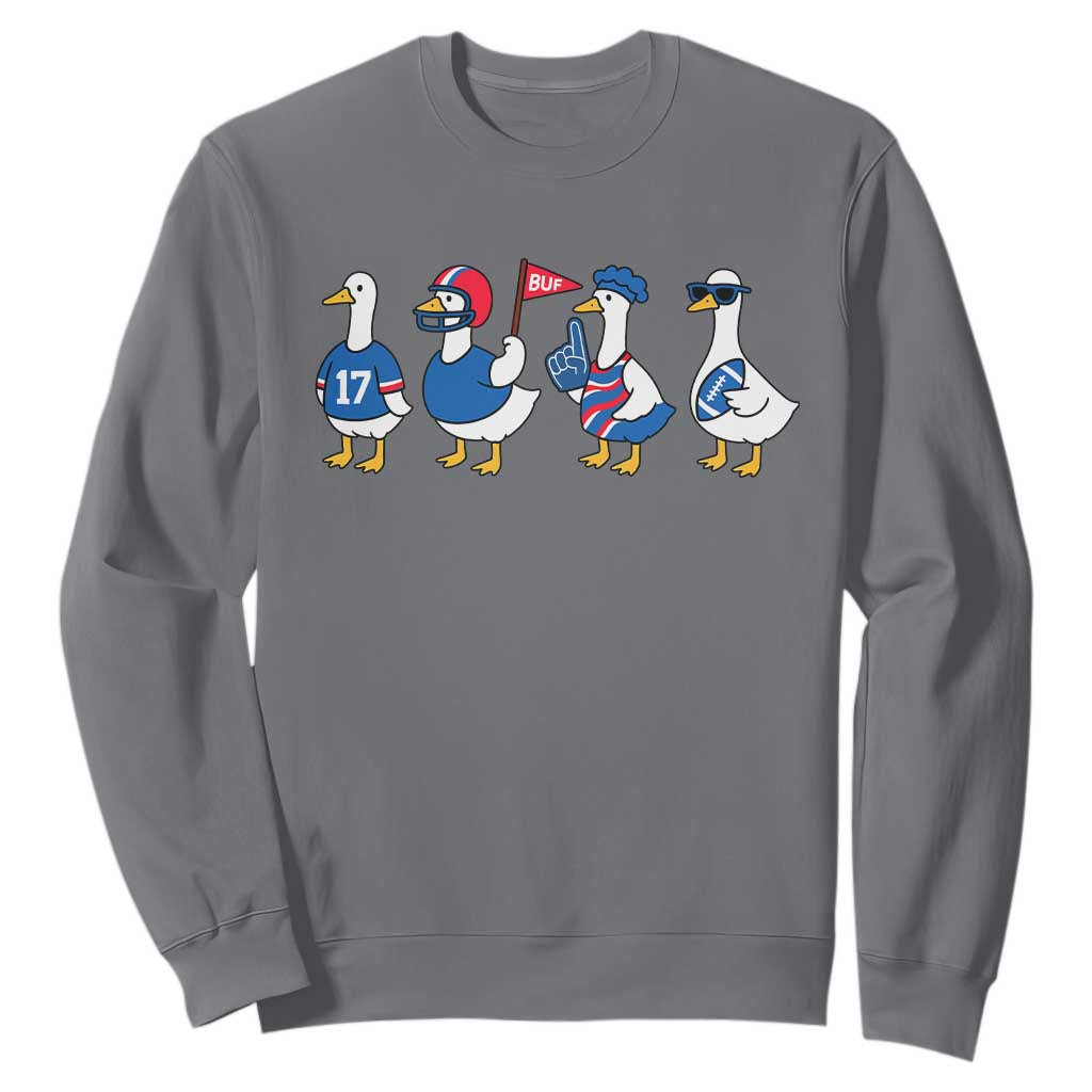 Buffalo Goose Sweatshirt Funny Bills Fan Silly Gooses TS10 Charcoal Print Your Wear