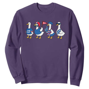 Buffalo Goose Sweatshirt Funny Bills Fan Silly Gooses TS10 Purple Print Your Wear