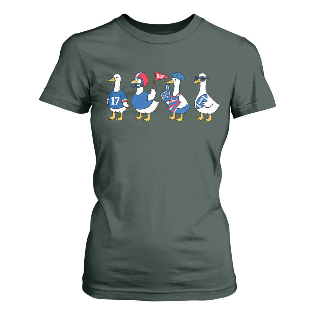 BFB Goose T Shirt For Women Funny BFB Sports Fan Silly Gooses TS10 Dark Forest Green Print Your Wear