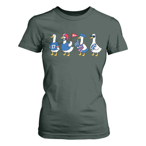 BFB Goose T Shirt For Women Funny BFB Sports Fan Silly Gooses TS10 Dark Forest Green Print Your Wear