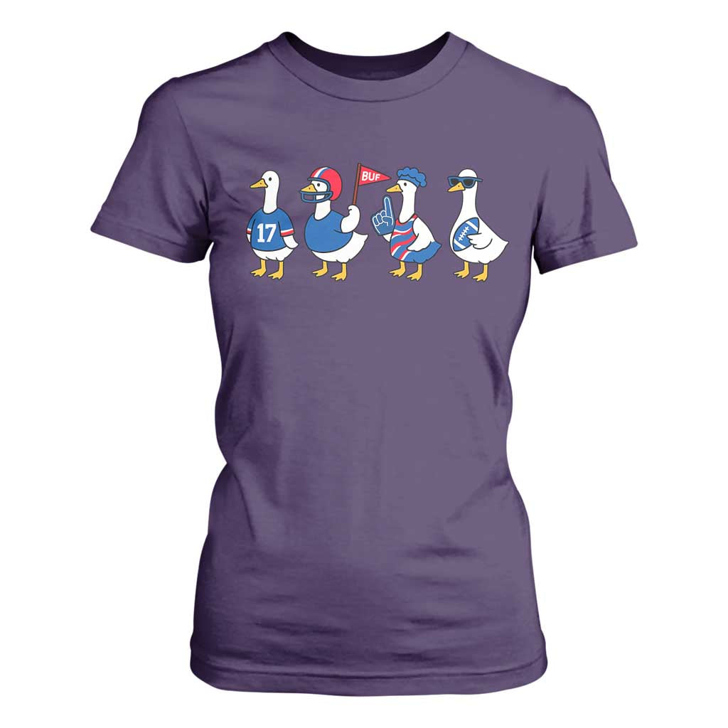 Buffalo Goose T Shirt For Women Funny Bills Fan Silly Gooses TS10 Purple Print Your Wear