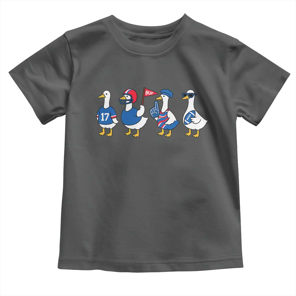 Buffalo Goose Toddler T Shirt Funny Bills Fan Silly Gooses TS10 Dark Heather Print Your Wear