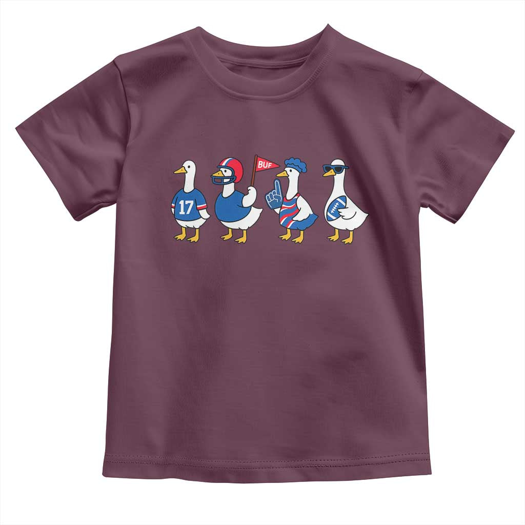 Buffalo Goose Toddler T Shirt Funny Bills Fan Silly Gooses TS10 Maroon Print Your Wear