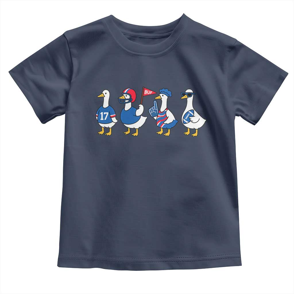 Buffalo Goose Toddler T Shirt Funny Bills Fan Silly Gooses TS10 Navy Print Your Wear