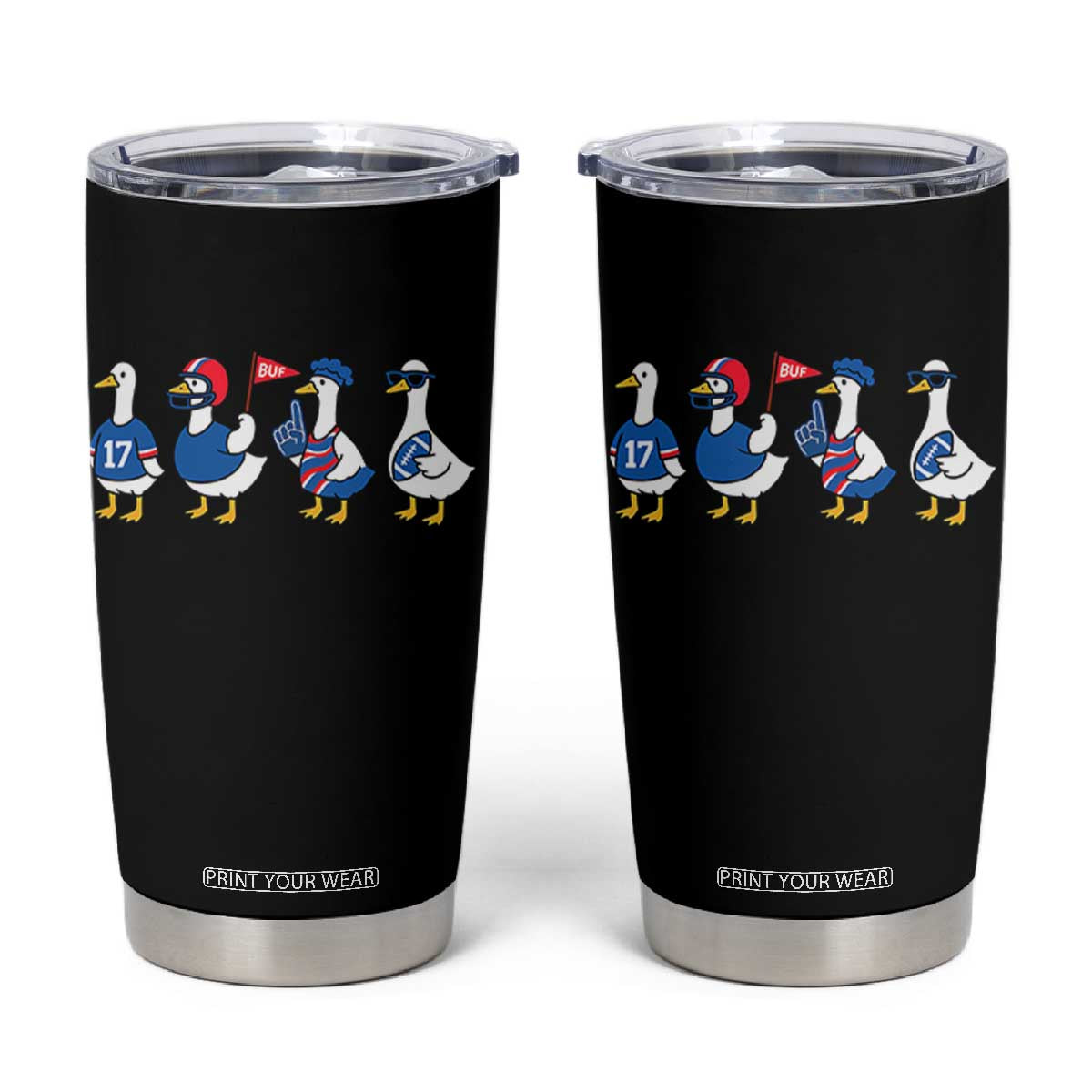 BFB Goose Tumbler Cup Funny BFB Sports Fan Silly Gooses TS10 Black Print Your Wear