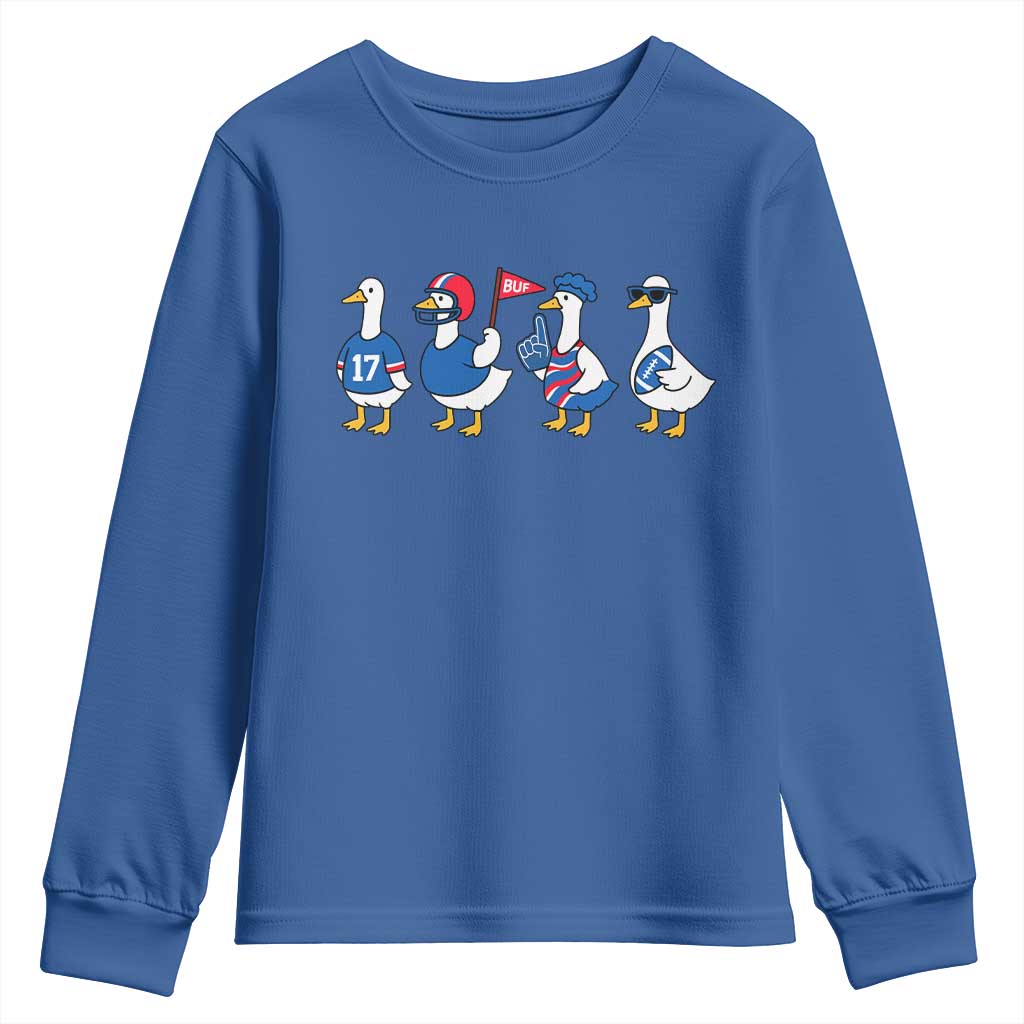 BFB Goose Youth Sweatshirt Funny BFB Sports Fan Silly Gooses TS10 Royal Blue Print Your Wear