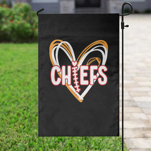 KC Game Day Garden Flag Retro Sports Fan Football Team Heart Graphic TS10 Print Your Wear
