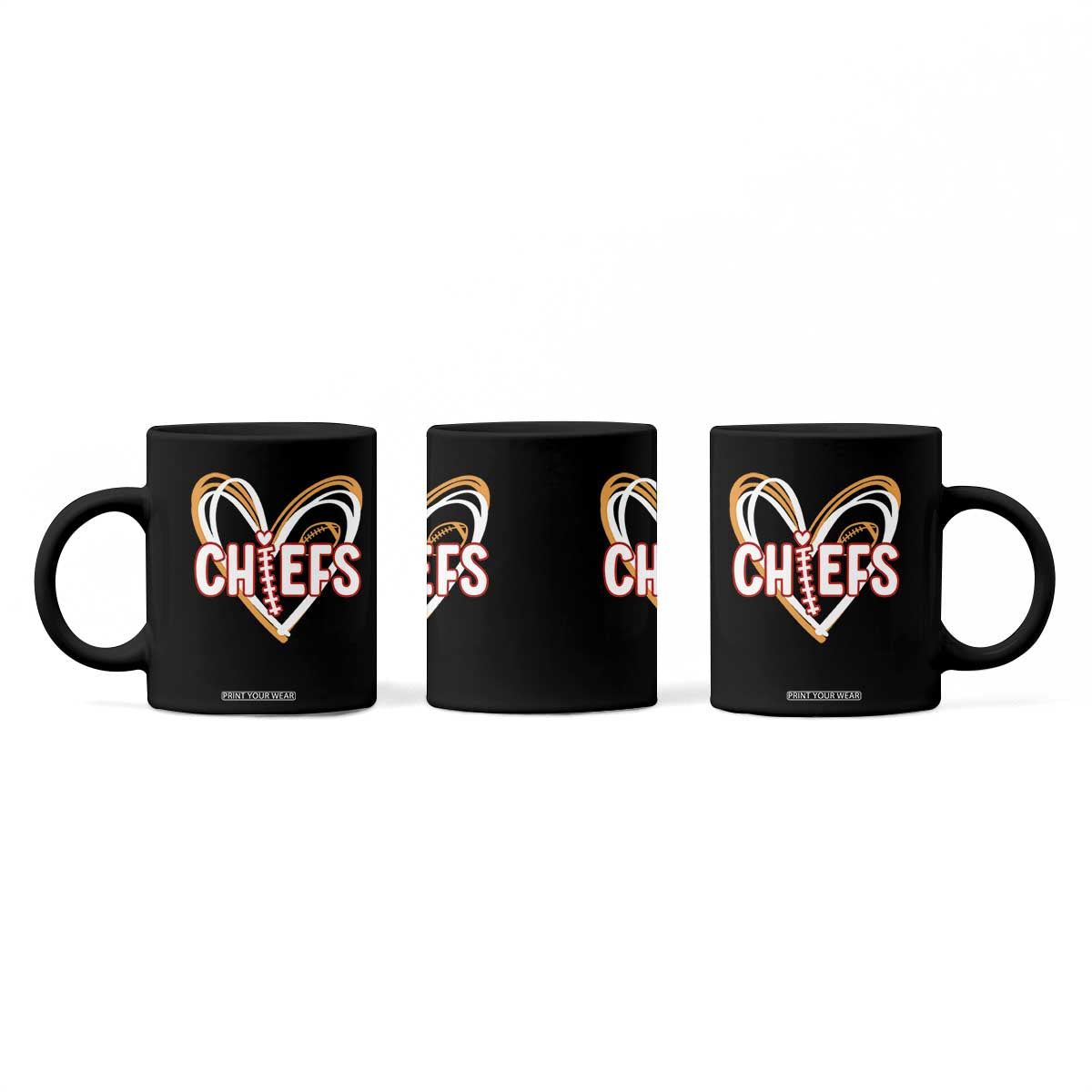 KC Game Day Coffee Mug Retro Sports Fan Football Team Heart Graphic TS10 Print Your Wear