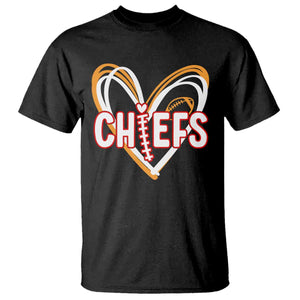 KC Game Day T Shirt Retro Sports Fan Football Team Heart Graphic TS10 Black Print Your Wear