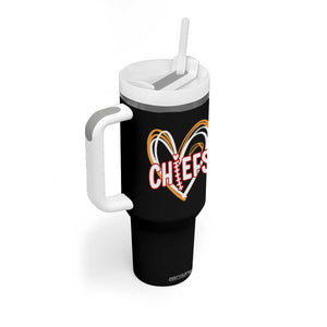 KC Game Day Tumbler With Handle Retro Sports Fan Football Team Heart Graphic TS10 Print Your Wear
