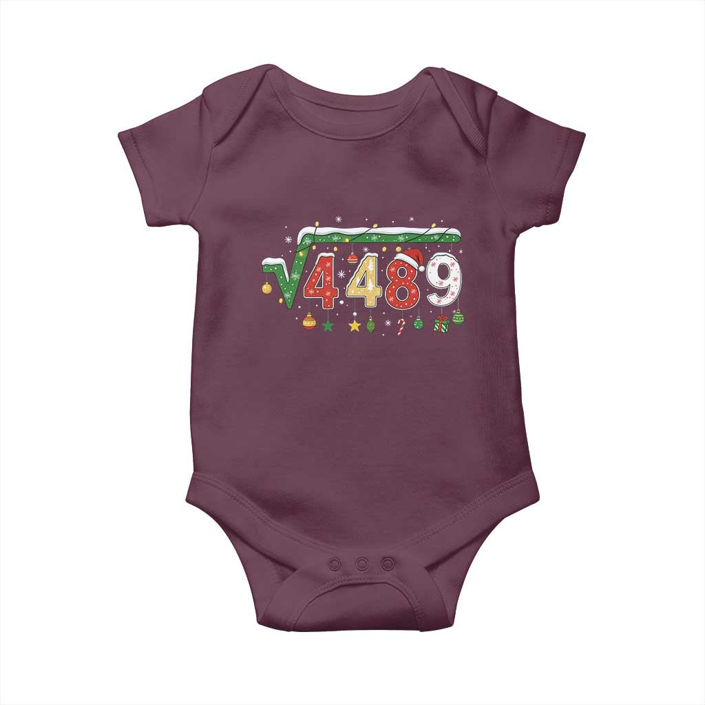 Math 67 Meme Funny Six Seven Funny Christmas Baby Onesie Funny Math Teacher Teen Slang Boys Kids Xmas Pajamas TS10 Maroon Print Your Wear