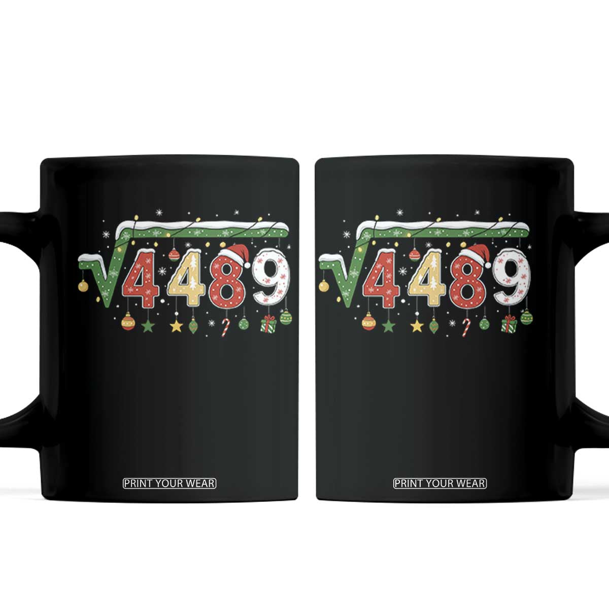 Math 67 Meme Funny Six Seven Funny Christmas Coffee Mug Funny Math Teacher Teen Slang Boys Kids Xmas Pajamas TS10 Black Print Your Wear