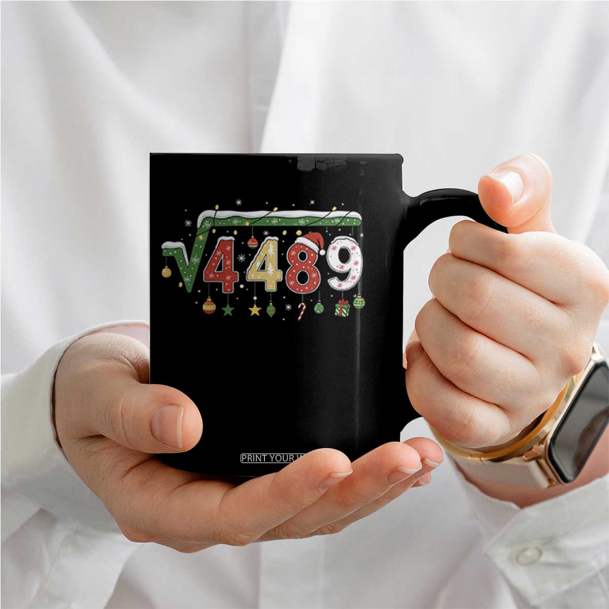 Math 67 Meme Funny Six Seven Funny Christmas Coffee Mug Funny Math Teacher Teen Slang Boys Kids Xmas Pajamas TS10 Print Your Wear
