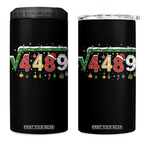 Math 67 Meme Funny Six Seven Funny Christmas 4 in 1 Can Cooler Tumbler Funny Math Teacher Teen Slang Boys Kids Xmas Pajamas TS10 One Size: 16 oz Black Print Your Wear