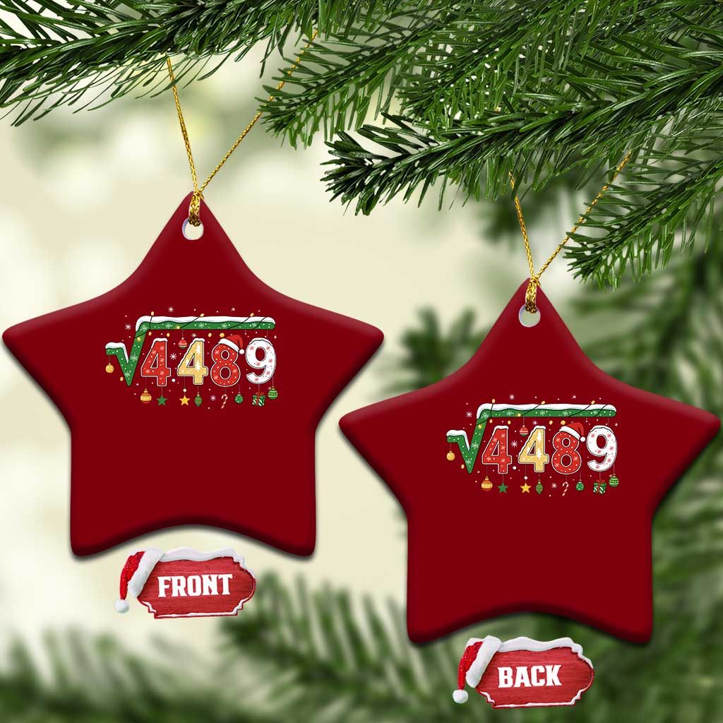 Math 67 Meme Funny Six Seven Funny Christmas Ceramic Ornament Funny Math Teacher Teen Slang Boys Kids Xmas Pajamas TS10 Print Your Wear