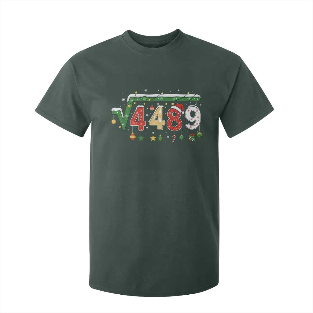 Math 67 Meme Funny Six Seven Funny Christmas T Shirt For Kid Funny Math Teacher Teen Slang Boys Kids Xmas Pajamas TS10 Dark Forest Green Print Your Wear