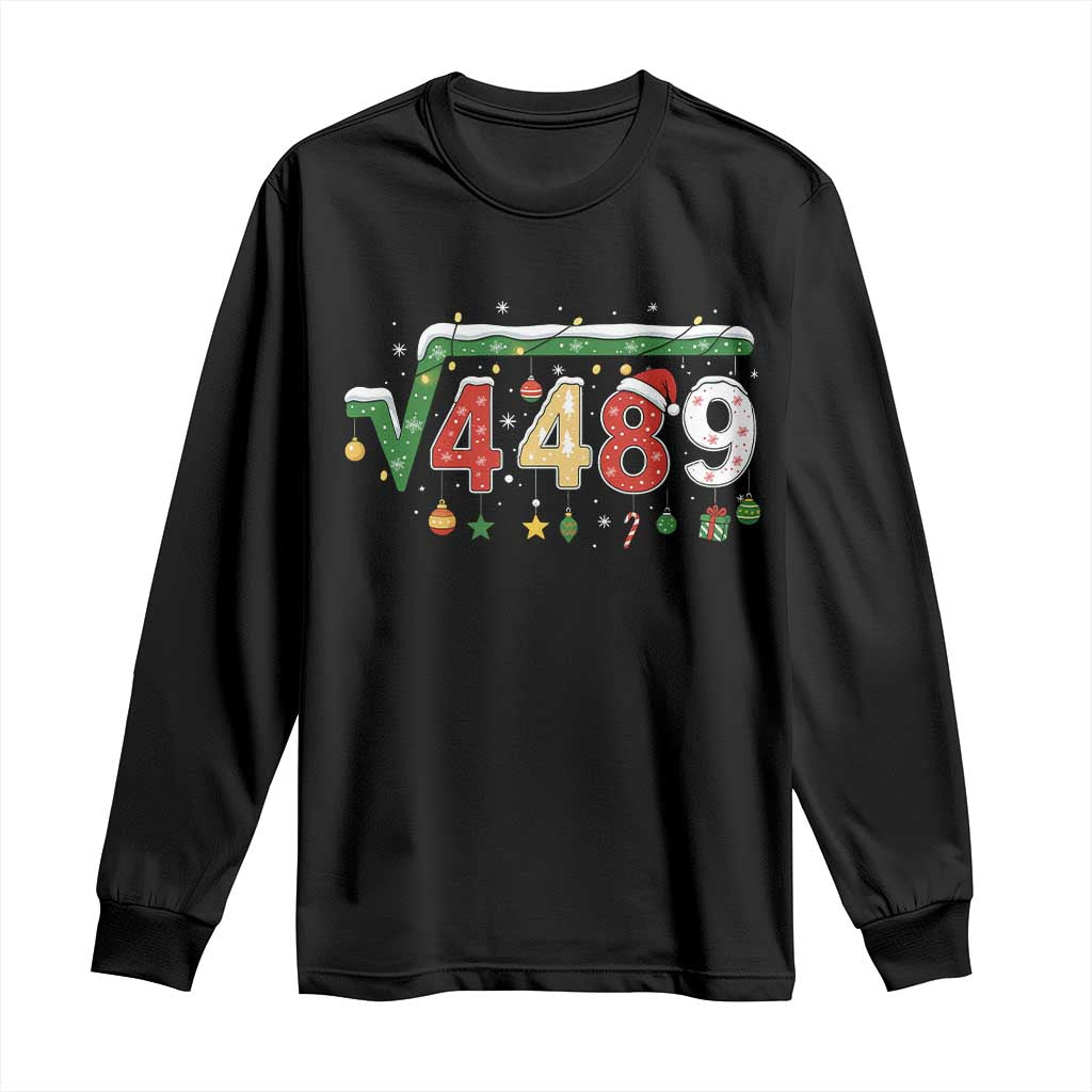 Math 67 Meme Funny Six Seven Funny Christmas Long Sleeve Shirt Funny Math Teacher Teen Slang Boys Kids Xmas Pajamas TS10 Black Print Your Wear