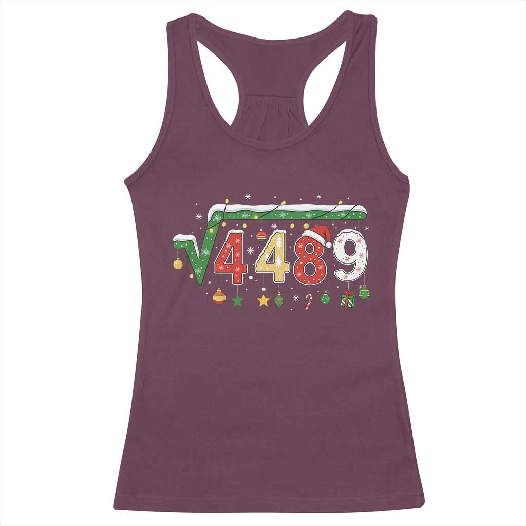 Math 67 Meme Funny Six Seven Funny Christmas Racerback Tank Top Funny Math Teacher Teen Slang Boys Kids Xmas Pajamas TS10 Maroon Print Your Wear